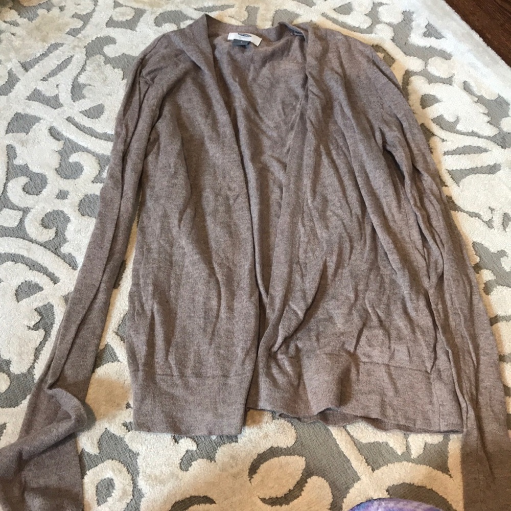 Tan cardigan